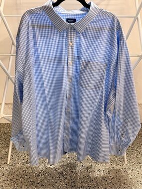UNTUCKit Light Blue Gingham Button-Down Dress Shirt
